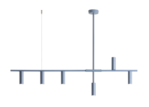 Wisząca lampa designerska Trevo 1104K16 Aldex niebieska