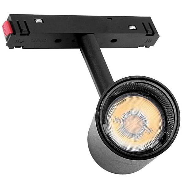 Lampa reflektor do szyn magnetycznych 3-fazowych 487 Domeno LED 15W 3000K czarna