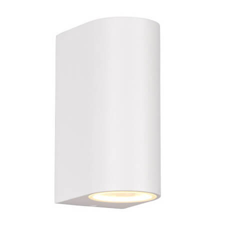 Metalowa lampa ścienna góra-dół ORVIE DL231204260 na elewację IP44 biała