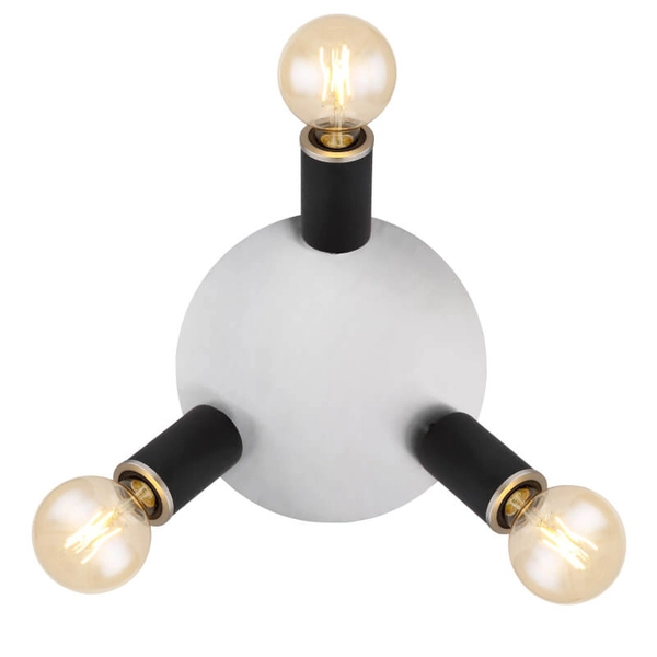 Kierunkowy plafon Joseba 54032-3B reflektorki czarne