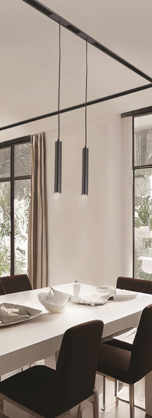 Lampa sufitowa Kerry AZ5203 10W tuba do systemu szynowego 1-faz czarna 