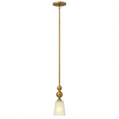 LAMPA wisząca HK-ZELDA-P-A-VS Elstead HINKLEY zwis szklana OPRAWA retro ZWIS podłużny mosiądz biały