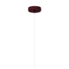 Lampa zwisowa burgundowa VITRUM 1xE27 dzwonek do sypialni 41600