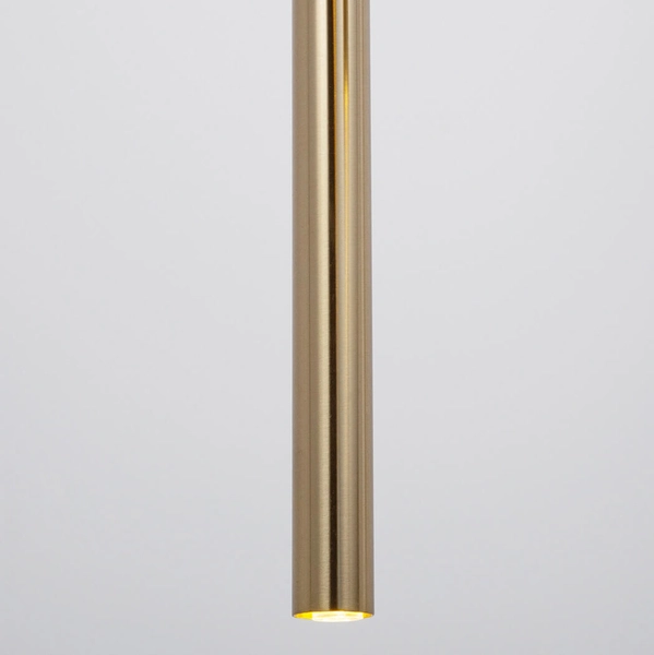 Zwisająca lampa do salonu Sopel 40960 kaskadowa tubki rurki złota