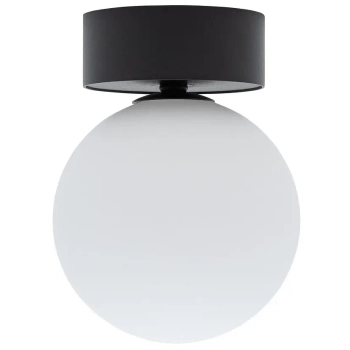 Sufitowa lampa Kier 10302 kulista do sypialni czarna biała