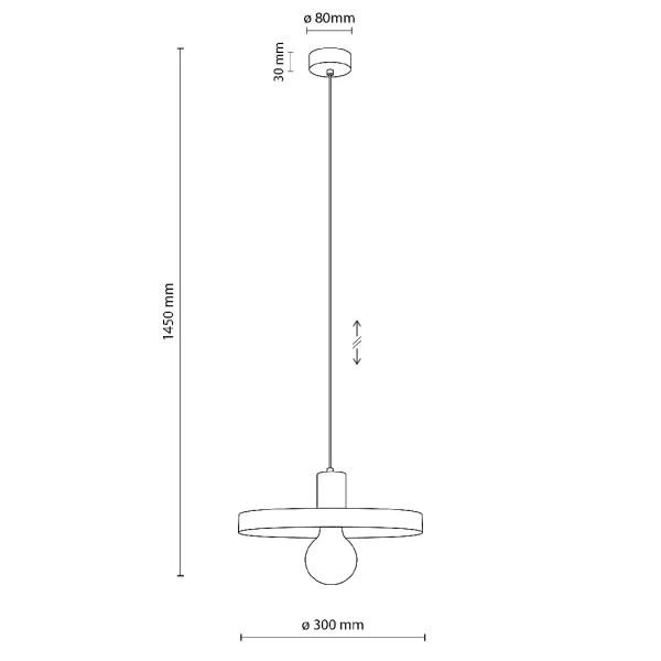 Lampa zwisająca do salonu Sila 10749 dysk metalowy zielony