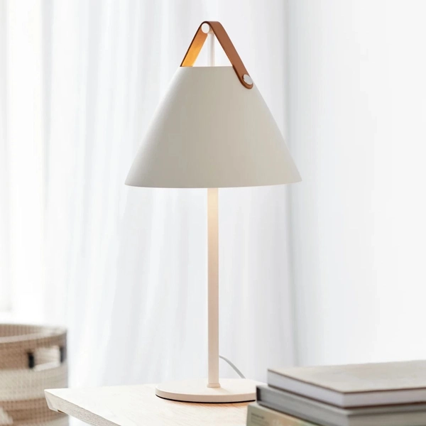 Industrialna lampa stołowa Strap 46205001 Nordlux klasyczna biała