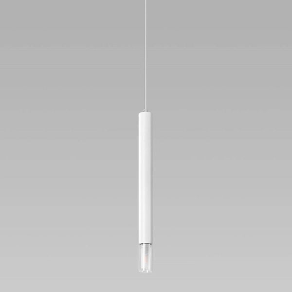 Metalowa lampa wisząca SL.0957 salonowa tuba nad stół biała