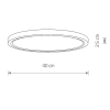 Okrągła lampa sufitowa MULTI LED 11358 LED 18-30W CCT biala