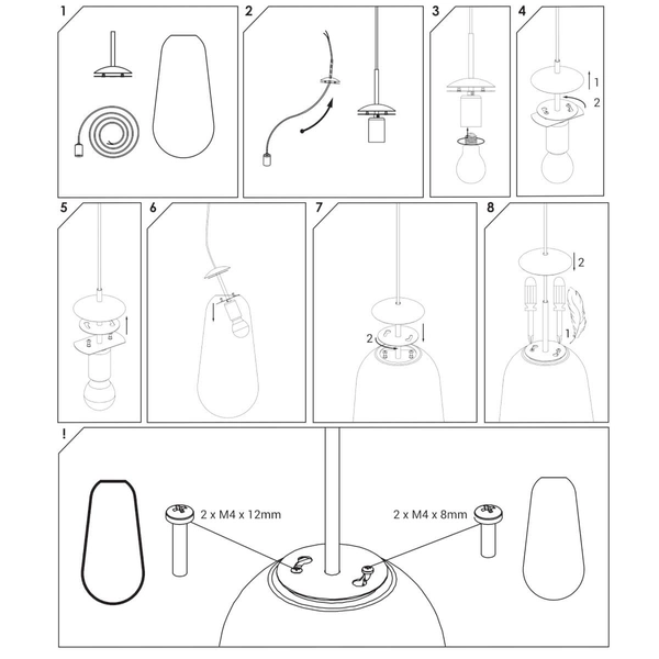 Szklany klosz Cameleon Pear M 10330 podłużny przeźroczysty