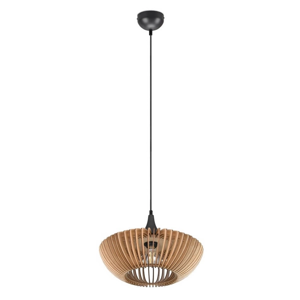 Lampa wisząca nad stół COLINO 315900142 drewniany antracyt
