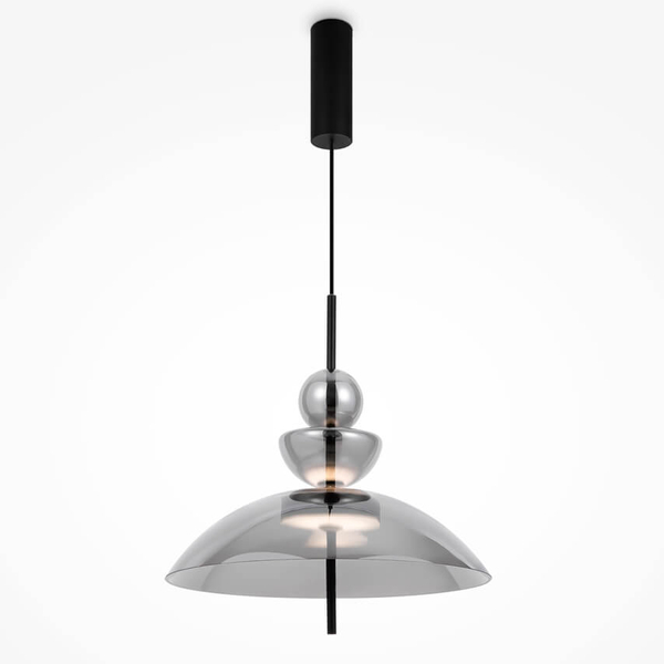 Lampa wisząca Bangkok MOD185PL-L6B3K6 LED 12W 3000K czarny przydymiony