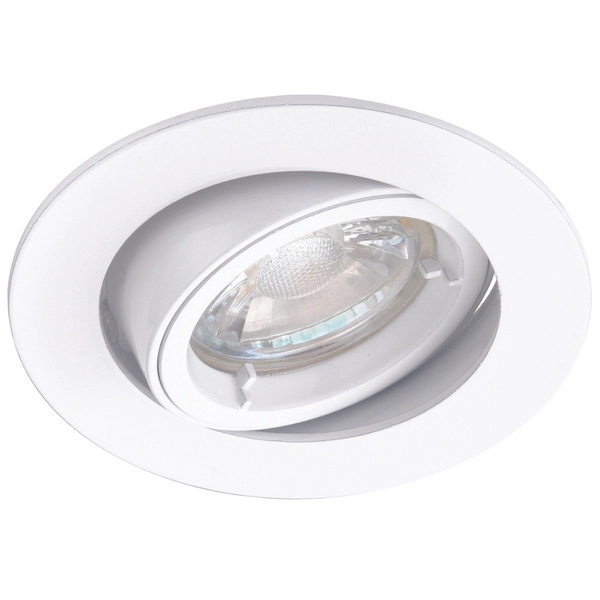 Downlight podtynkowy Cast 76007 Saxby obrotowy biały mat