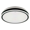 Sufitowa LAMPA okrągła AURELIA LED C 03775 Ideus metalowa OPRAWA plafon LED 24W 4000K natynkowy IP44 biały czarny