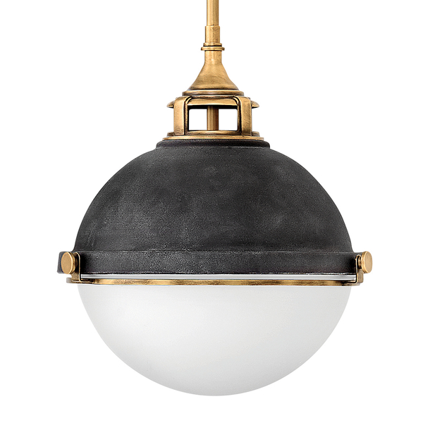 Wisząca lampa do spiżarni QN-FLETCHER-P-M-AZ ball biała