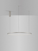 Wisząca lampa okrąg TOLUCA LE42787 Luces Exclusivas LED 48W 3000K srebrna
