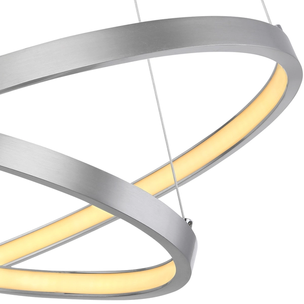 LAMPA wisząca RALPH 67192-42 Globo metalowa OPRAWA zwis LED 42W 3000K zwis nikiel