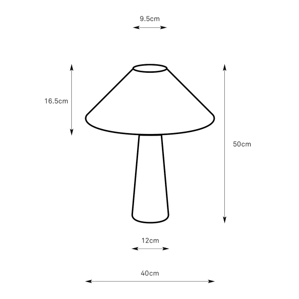 Tkaninowa lampa stołowa Favoro 108828 na komodę sznurek beżowa