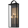 Świecznikowa lampa na ściane Malibu W03555BK Cosmolight metal IP44 czarny