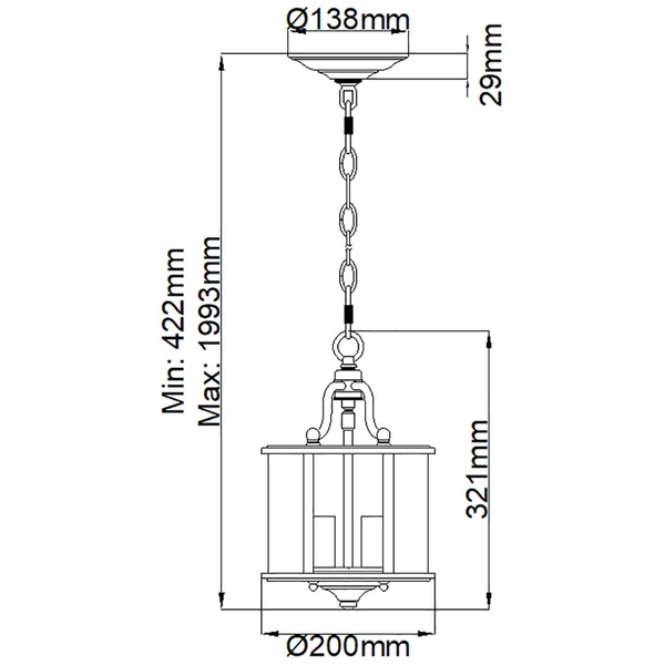 Świecznikowa lampa wisząca Gentry HK-GENTRY-P-S-PB Hinkley mosiądz