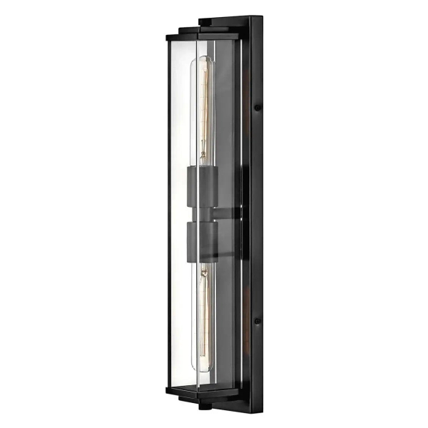 Lampa ścienna góra-dół Henri QN-HENRI-WB2-BX szklany IP44 czarny
