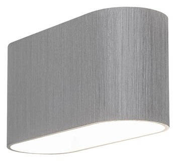 Metalowa LAMPA ścienna KAUNAS 7025 Rabalux minimalistyczny kinkiet do sypialni aluminium