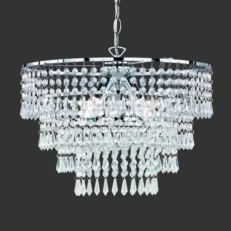 Żyrandol do salonu ORIENT R13473006 glamour chrom przezroczysty