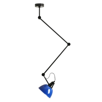 Regulowana lampa sufitowa AIDA 1141PL_G3_25 metalowa kobaltowa czarna