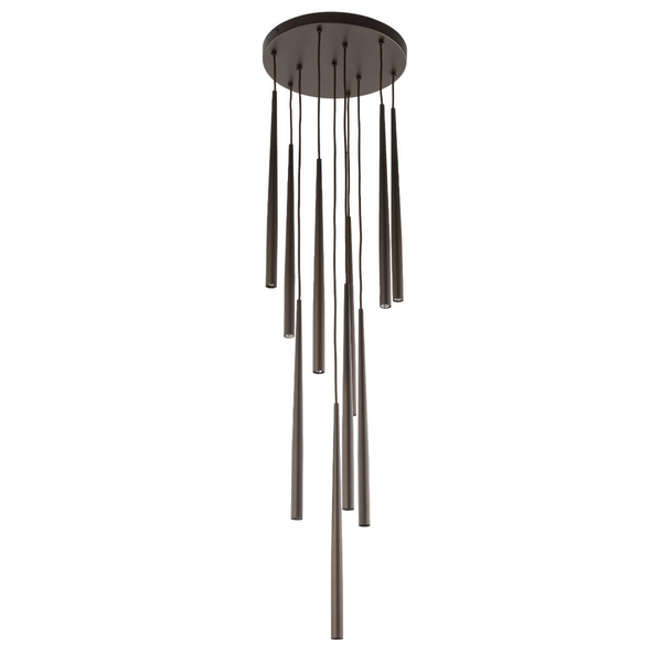 Kaskadowa lampa zwisająca Piano 10110 sople do salonu brązowa