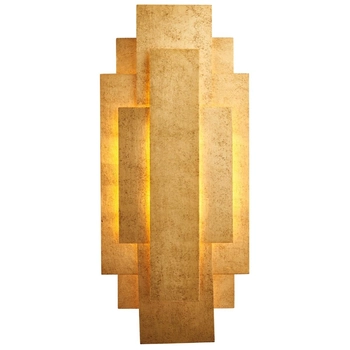 Kinkiet ścienny L&-190452 Light& minimalistyczny przecierany złoty OUTLET