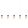 Salonowa lampa wisząca BERLIANE 00430/20/60 LED 4W 2700K czarna złota