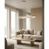 Lampa wisząca ze ściemniaczem MIRABELLA biała AZ6753 1xLED 60W 3000K do salonu