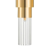 Ryflowana lampa ścienna GLOW ST-DW7790 złota tuba 2xG9 glamour