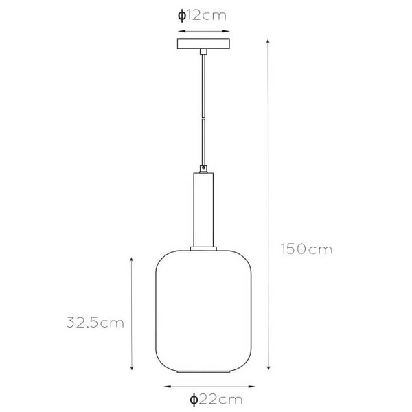 Loftowa lampa wisząca Joanet 45494/01/65 szklana do sypialni złota