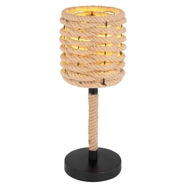 Stojąca LAMPKA stołowa HALIA 15679T Globo nocna LAMPA marynistyczna lina beżowa