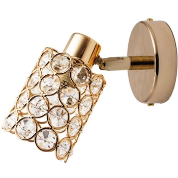 Kinkiet ścienny glamour York 91-70098  Candellux kryształki mosiądz