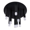 Sufitowa lampa do salonu Glam 326638 loftowa sople metalowa czarna
