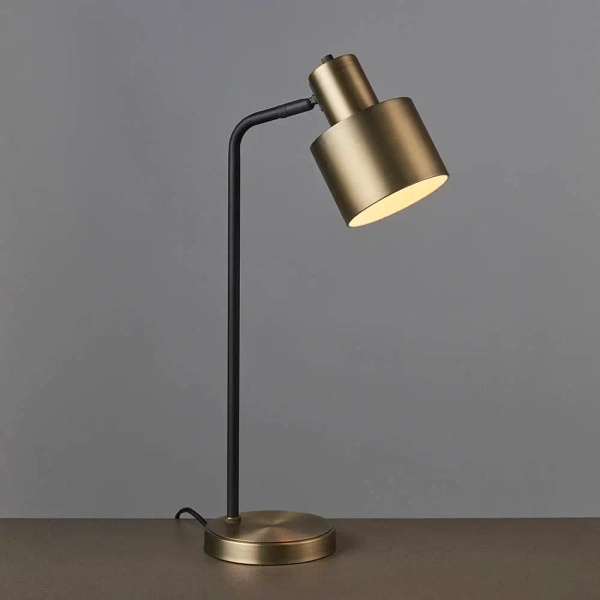 Lampa stojąca metalowa Mayfield 95464 mosiądz czarny