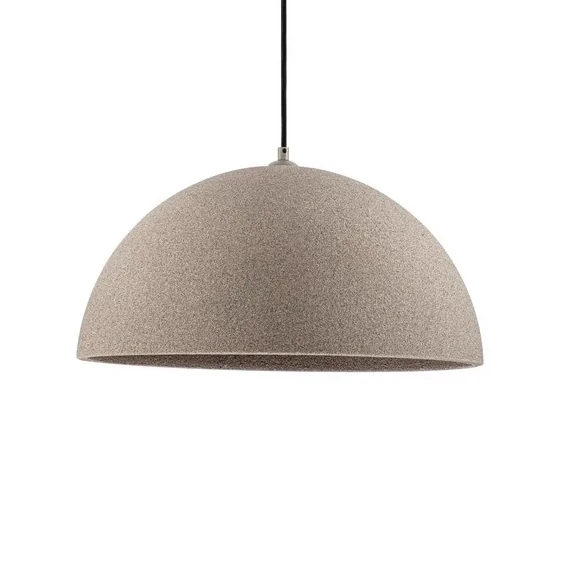 Wisząca lampa do jadalni NAVIRTA LE45342 kopułowa brązowa