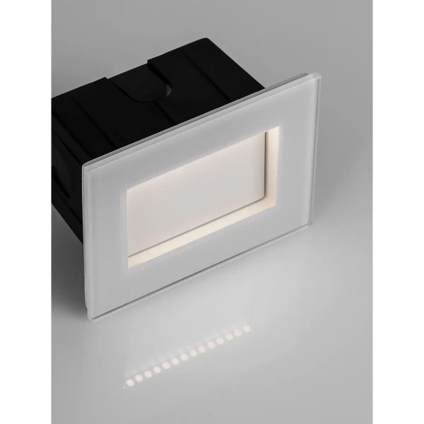 Ścienna lampa podtynkowa BEROLCO LE75327 LED 3W 3000K IP65 biała