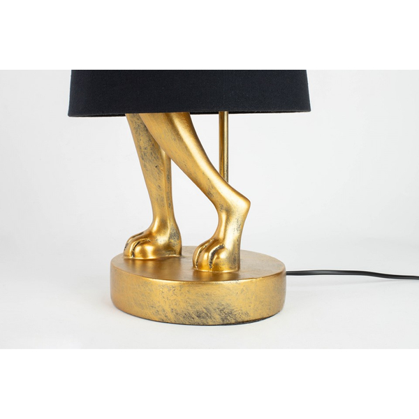 Lampa stołowa Kare Rabbit 53470 dekoracyjna złota czarna