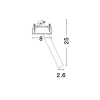 Podtynkowa sufitowa lampa NAVANZO LE65134 LED 6W 3000K czarna