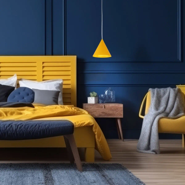 Stożkowa lampa wisząca nad stół CONO 10077 żółty