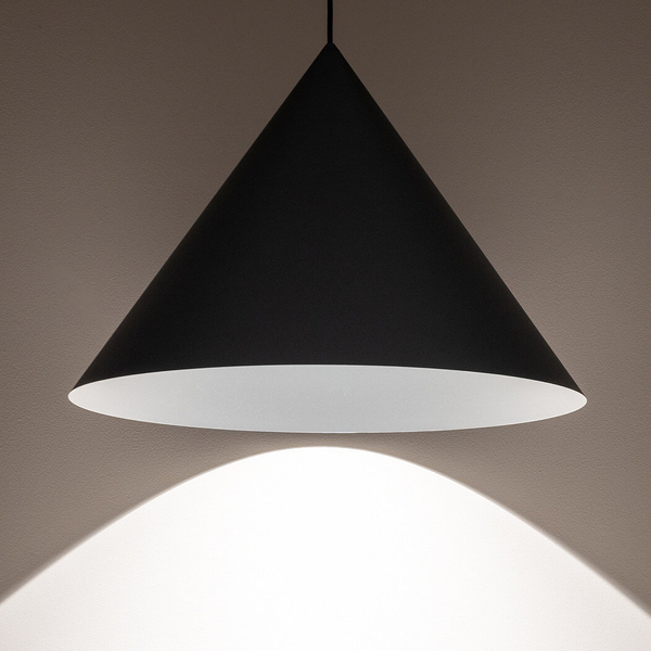 Salonowa lampa zwisowa Zenith 10873 Nowodvorski stożkowa jedwabisty grafit