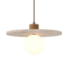 Lampa zwisająca do jadalni Lando P0650 nad stół kula kamień