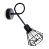 Lampa ścienna ARTEMIS SL.1108 czarna industrialna druciana E14