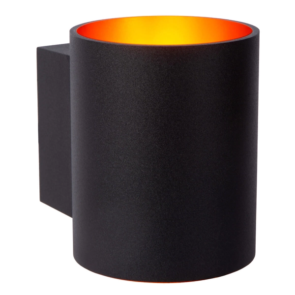 Lampa ścienna góra-dół XERA 23252/01/30 Lucide metalowa tuba czarna złota