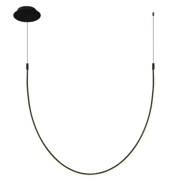 Liniowa lampa zwisająca 23052 LED 18W 3000K kabel regulowana czarny