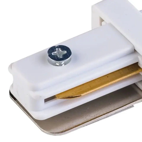 Prosty łącznik do szyn 1-fazowych 2020 Zumaline biały