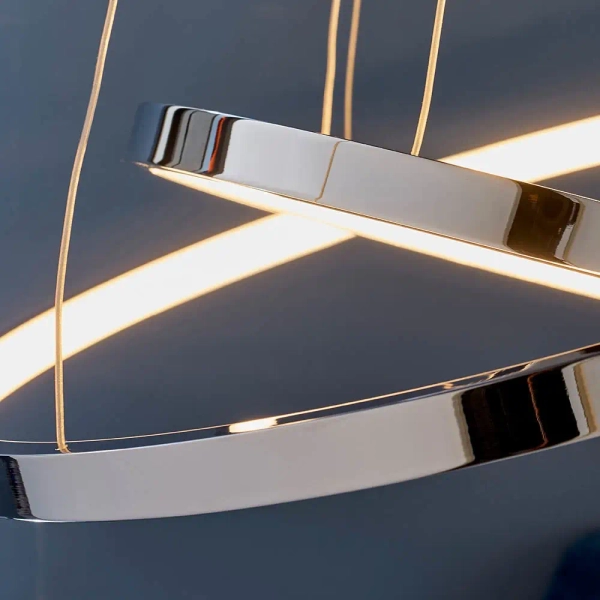 Pierścieniowa lampa wisząca Kline KLINE-2CH LED 28W 3000K chrom